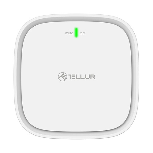 Capteur de gaz intelligent Tellur WiFi, DC12V 1A, blanc