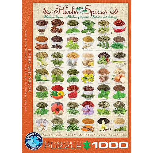 Eurographics Puzzle 1000 pièces : Herbes et épices