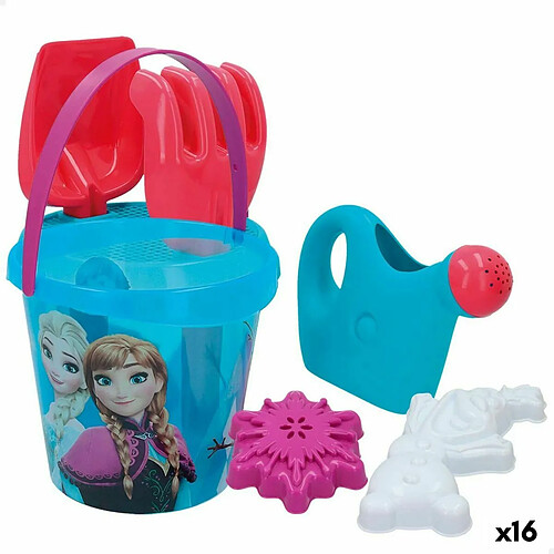 Set de jouets de plage Frozen Ø 18 cm (16 Unités)