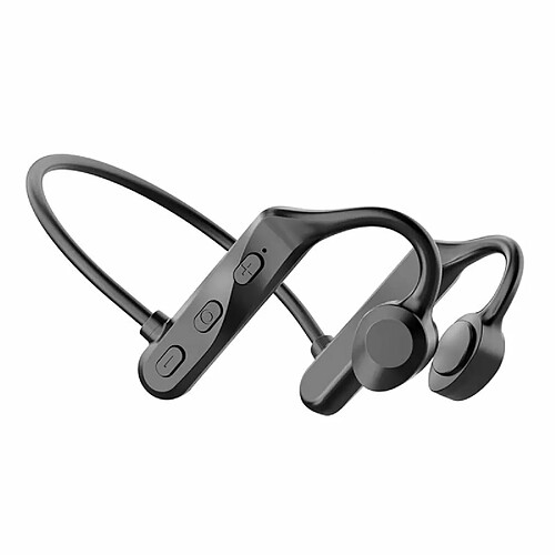 K69 Casque À Conduction Osseuse Sans Fil Bluetooth Tour De Cou Étanche Sport Écouteurs Mains Libres Avec Micro Noir