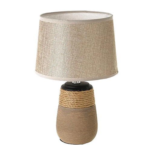 Unimasa Lampe en céramique et corde 30 cm