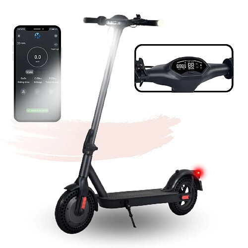 YOMME MOBILITÉ Trottinette Électrique Pas Cher - Fw-H10m - 350w - 25km/H - 22 À 30km Autonomie - Pneus 10" - 7.8 Ah - App Contrôle - Pour Adultes