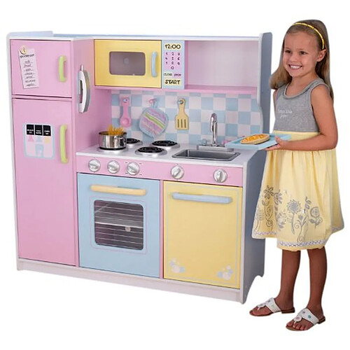 KIDKRAFT - Grande cuisine enfant pastel