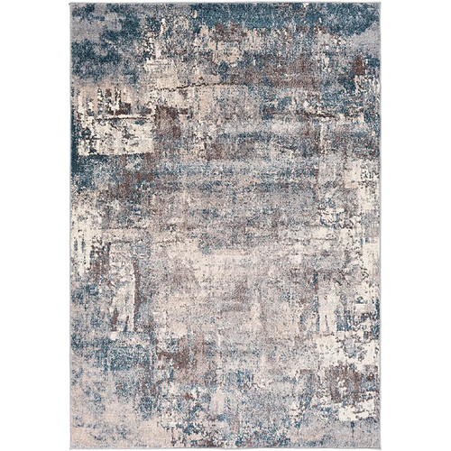 Surya MARGOT - Tapis abstrait, Bleu, Gris et Taupe - 200x274cm