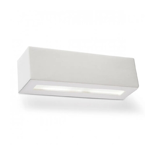 Luminaire Center Applique murale VEGA céramique/verre blanc 1 ampoule