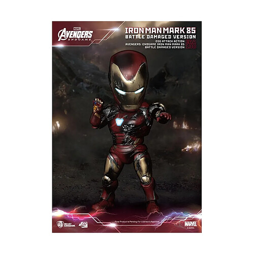 Beast Kingdom Toys Avengers : Endgame - Figurine Egg Attack Iron Man Mark 85 Battle Damaged Version 16 cm