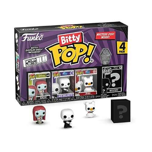 Zyx Music Sarl Funko Bitty Pop! The Nightmare Before Christmas et Une Mini-Figurine Mystère en Surprise - 2.2 Cm - TNBC - Sally Collectionnable - Étagère Empilable Incluse - Idée de Cadeau - Movies Fans