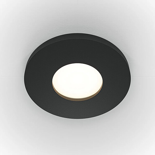 MAYTONI Downlight Encastré Rond Noir GU10 IP65