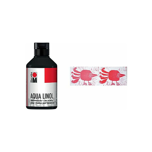 Marabu Couleur pour linogravure Aqua, jaune moyen, 250 ml ()