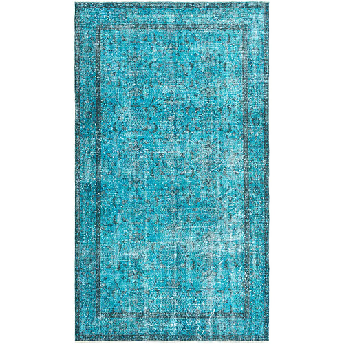 Vidal Tapis de laine 274x165 turquoise Ultra Vintage