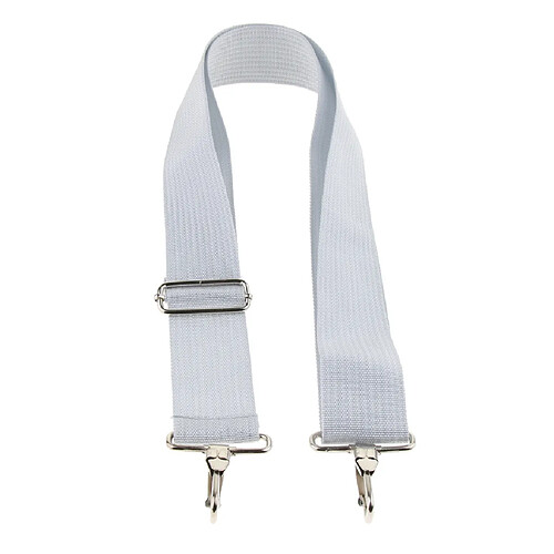 Ceinture réglable pour sangle de caisse claire avec crochet en métal pour accessoires de caisse claire blanc