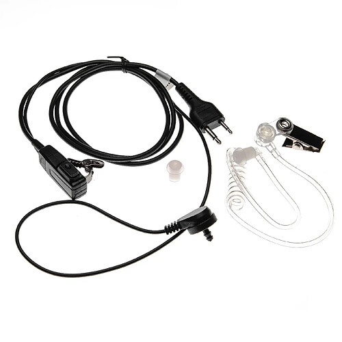 vhbw casque d'écoute compatible avec Icom IC-H2, IC-H6, IC-J12, IC-M10E, IC-M11, IC-M12, IC-M2, IC-M3EURO, IC-M5, IC-M7 radio talkie -walkie