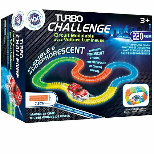 Ludendo Circuit modulable 220 pièces Turbo Challenge