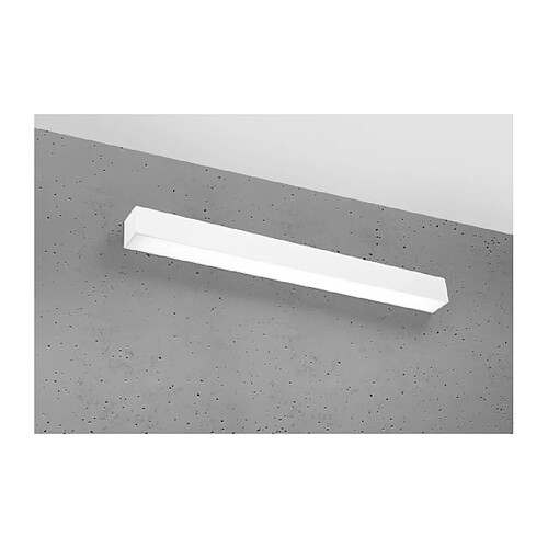 Luminaire Center Plafonnier en verre Pinne Verre,acier blanc 11 Cm