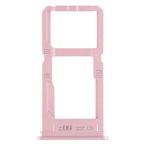 Wewoo Plateau pour carte SIM + pour SIM / pour Micro SD pour Vivo X20 Plus (Or rose)