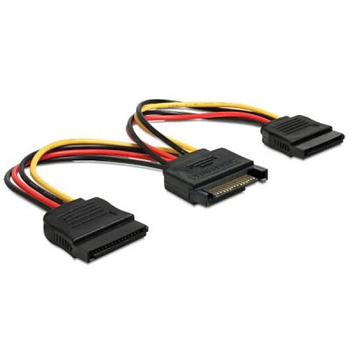 Totalcadeau Câble d’alimentation 1 SATA vers 2 SATA - Accessoire PC ordinateur pas cher