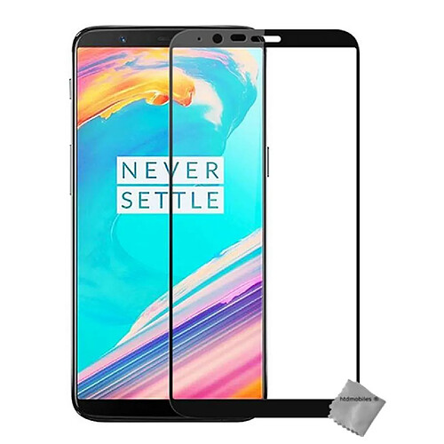 Htdmobiles Film de protection vitre verre trempe incurve integral pour OnePlus 5T - NOIR