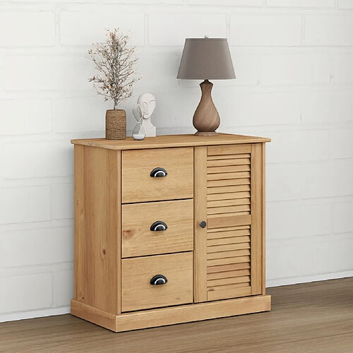 Maison Chic Buffet commode,console avec tiroirs pour rangement VIGO 78x40x75 cm bois massif de pin -MN11772