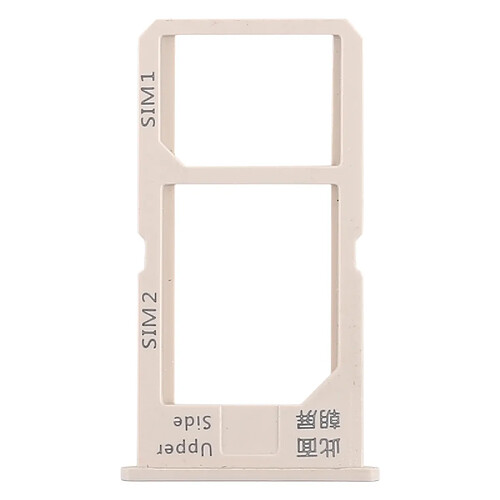 Wewoo 3 x Plateau pour carte SIM pour Vivo Y55 (Or)