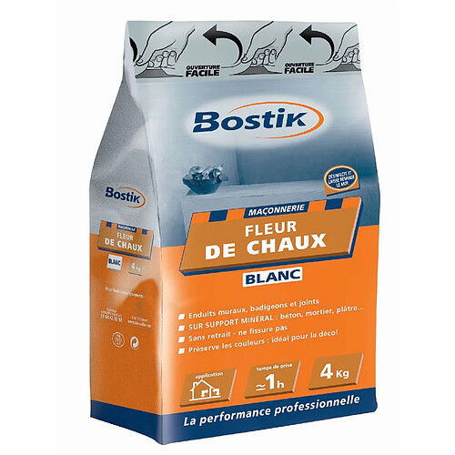 Fleur de chaux Bostik Sac 4kg