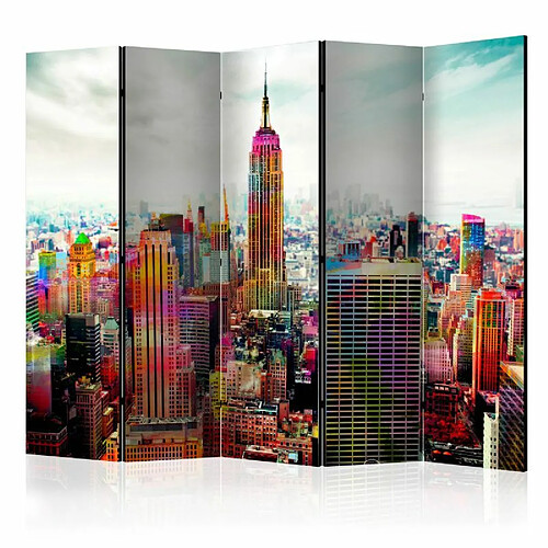 Paris Prix Paravent 5 Volets Colors of New York City 172x225cm