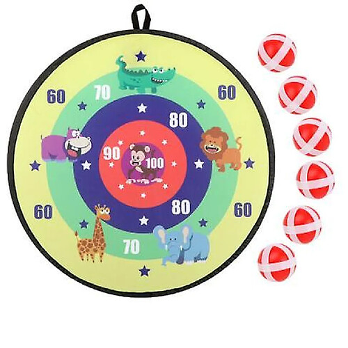 Universal Jeu pour enfants, enfants avec 6 boules collantes, crochet de panneau de fléchettes, jouets classiques sûrs, cadeaux pour garçons et filles âgés de 3 ans et U (S3)