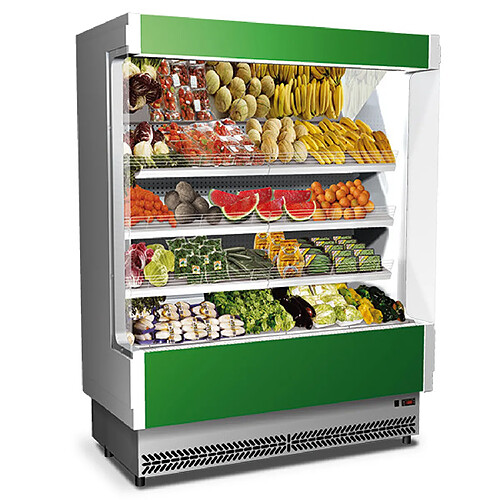 Vitrine Murale Réfrigérée 2080mm 3 Etagères pour Fruits et Légumes - Mastro