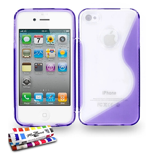 Muzzano Coque ""S Hybrid"" APPLE IPHONE 4S Violet