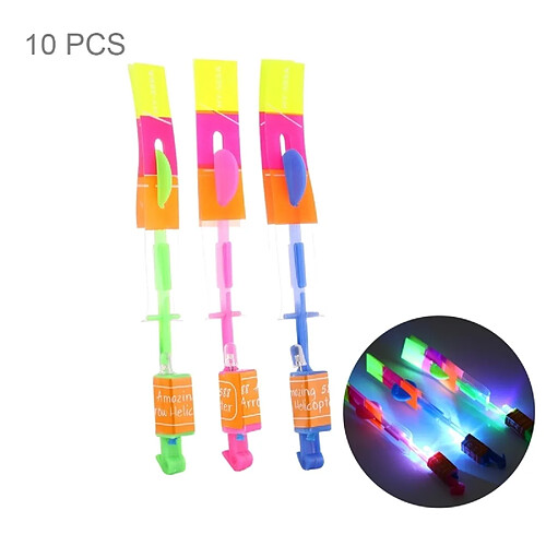 Wewoo Jouet volant 10 PCS Amazing LED Light Slingshot Flying Flèches, Livraison Couleur Aléatoire, Taille: Petit