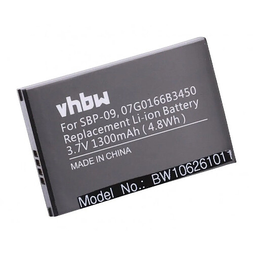 vhbw Batterie remplacement pour Asus 07G0166B3450, SBP-09 pour smartphone tablette Notepad PDA assistant personnel (1300mAh, 3,7V, Li-ion)