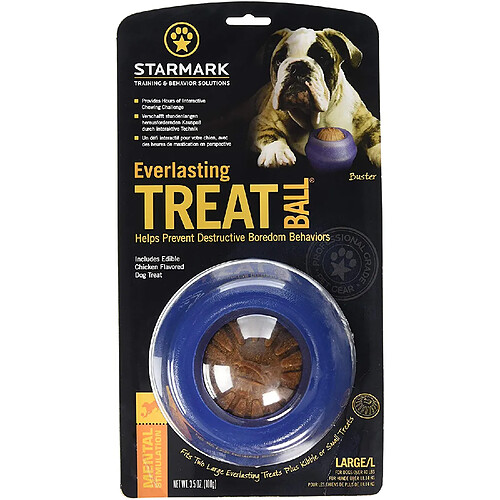 EVERLASTING Jouet pour Chien Balle Diamètre 12,5 cm L