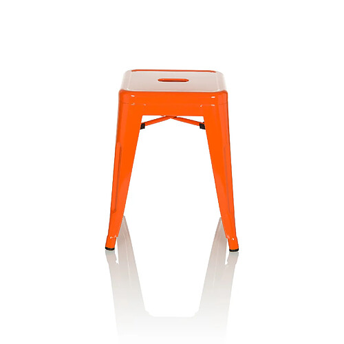 Tabouret VANTAGGIO métallique orange hjh OFFICE