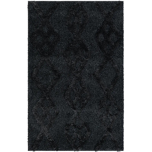 Hadorn Tapis shaggy 185x125 noir Thun Tribus