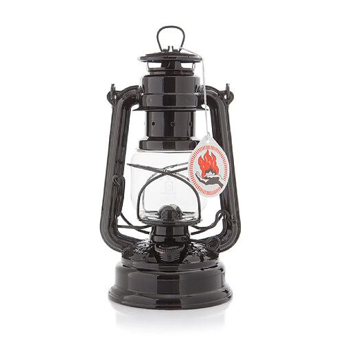 Feuerhand Lampe à pétrole en acier galvanisé hauteur 25.5cm Baby Special 276 - Noir