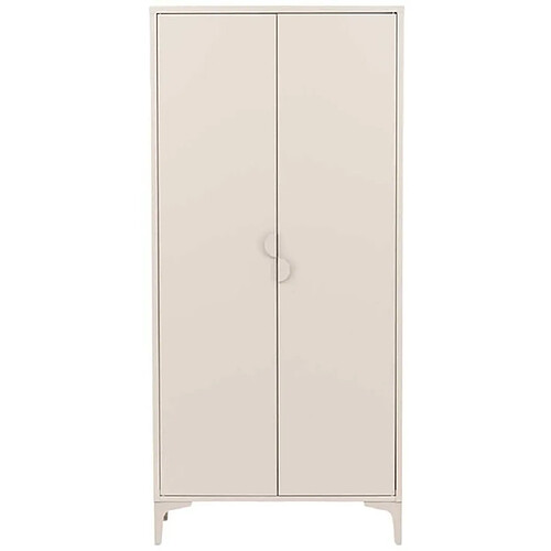 Venture Home Armoire 2 portes en acier Piring beige.