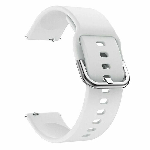 Riffi Bracelet en silicone Riff pour Samsung Galaxy Watch d'une largeur de 22 mm Blanc