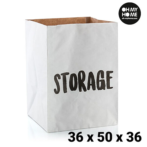 Totalcadeau Sac en Papier avec cordon (36 x 50 x 36 cm) - Sac de transporteur et rangement pas cher