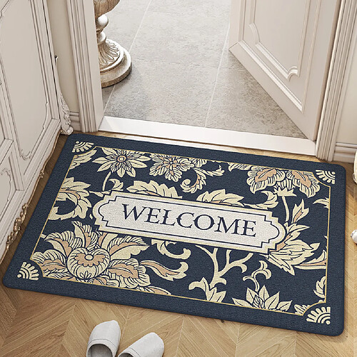 LUUCOZK Tapis de porte avant antidérapants pour entrée intérieure – Motif 4-100x160cm