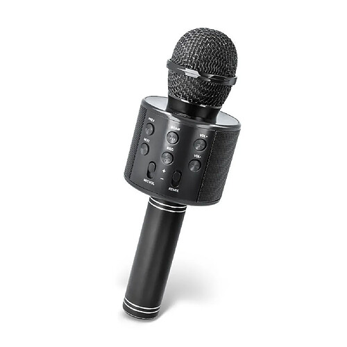 Microphone Karaoke bluetooth haut parleur noir ozzzo pour Smartphone et Tablette