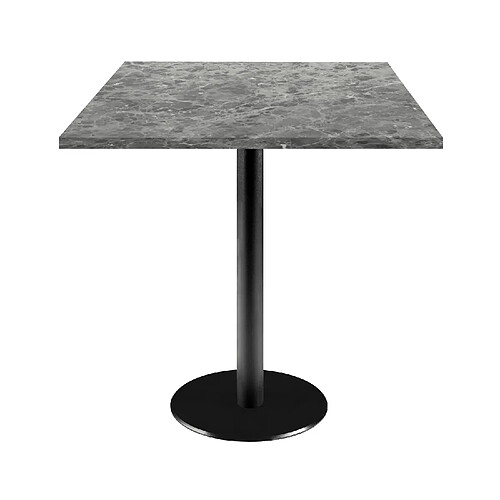 Restootab Table 70x70cm - modèle Rome marbre nabu