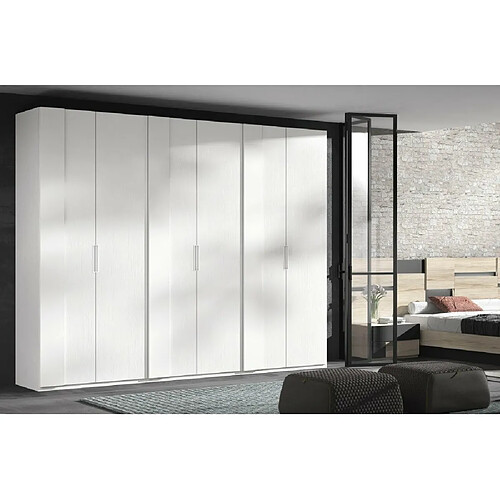 Inside 75 Armoire blanche 258,4 x 60 x 220 cm structure standard 6 portes kubica