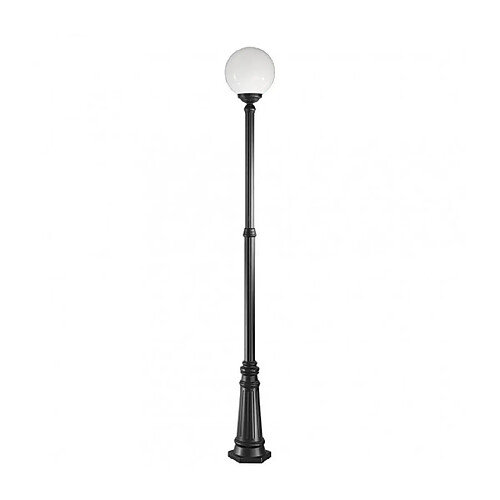 Luminaire Center Lampadaire noir de jardin Rotonda 1 Ampoule Diamètre 30 Cm