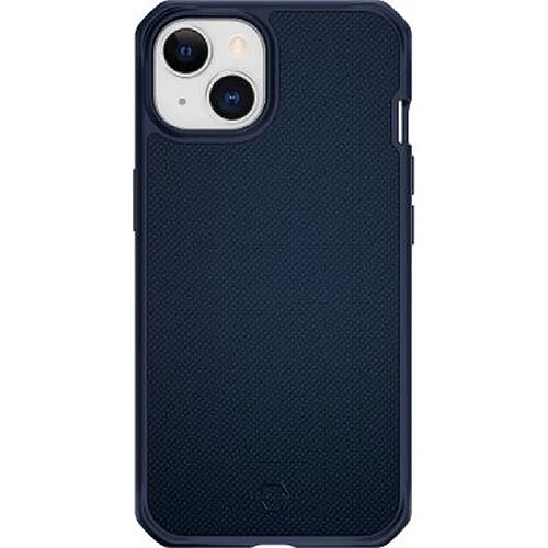 Itskins Coque pour iPhone 14 Plus Renforcée Ballistic Nylon R Bleu