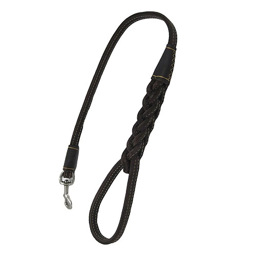 Universal Laisse pour chien courte à un pas corde en cuir tressé Large Dog Walk Traction Traction 80 cm Leading German Berger |