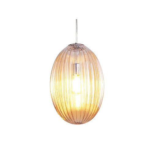 LEITMOTIV Suspension luminaire design vintage Smart large - Marron