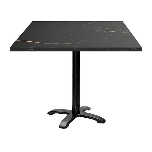 Restootab Table 90x90cm - modèle Bazila marbre elite