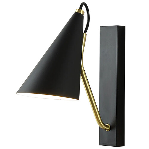 Universal Lampe murale de lit 12 cm sable noir cuivre