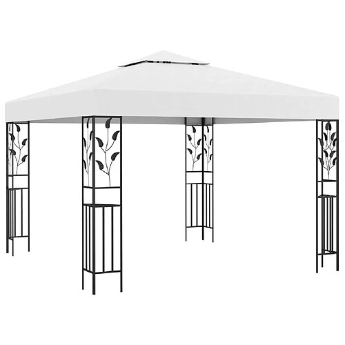 Maison Chic Tonnelle | Pergola 3x3 m Blanc 180 g/m² -GKD55037