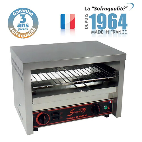 Toaster Professionnel multifonction avec régulateur 230 V - Club 1 étage - Sofraca