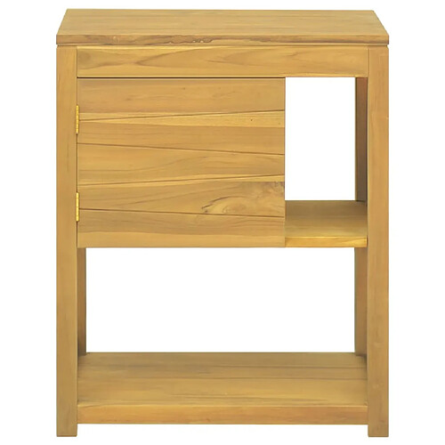 Maison Chic Armoire de salle de bain,Meuble de rangement,Meuble haut 60x40x75 cm Bois de teck solide -GKD596366